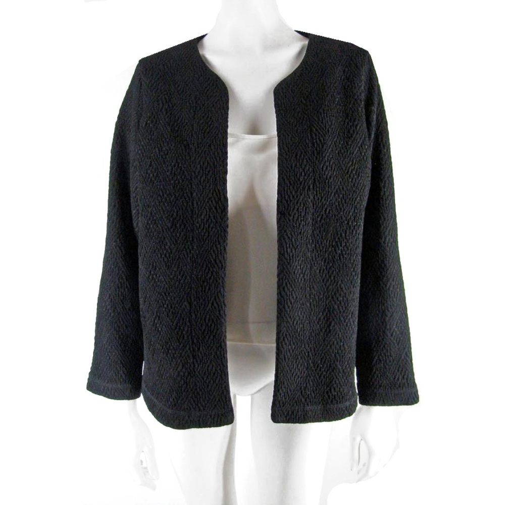 Citiknits Heavy Textured Open Jacket - S OVERSIZED